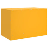 Meuble TV jaune moutarde 67x39x44 cm acier