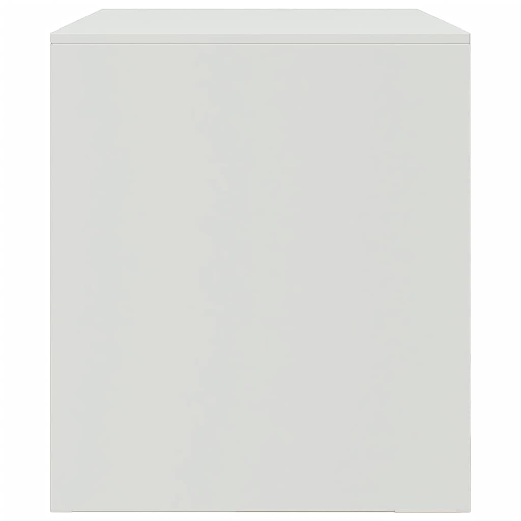 Meubles TV 2 pcs blanc 67x39x44 cm acier