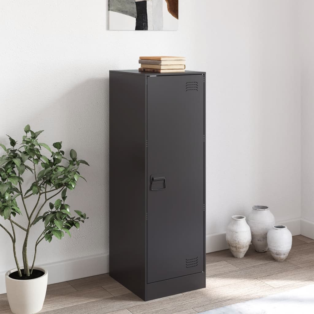 Black sideboard 34.5x39x107 cm steel