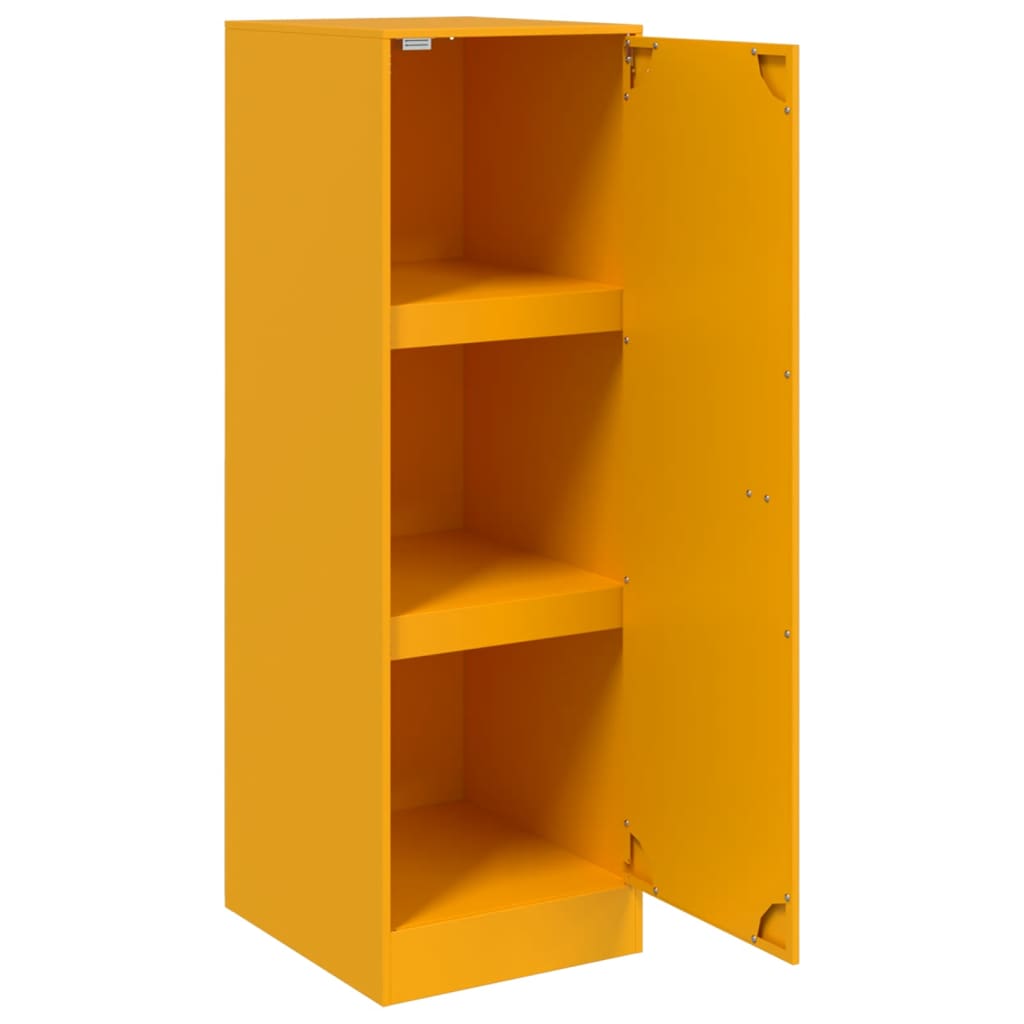 Buffet jaune moutarde 34,5x39x107 cm acier