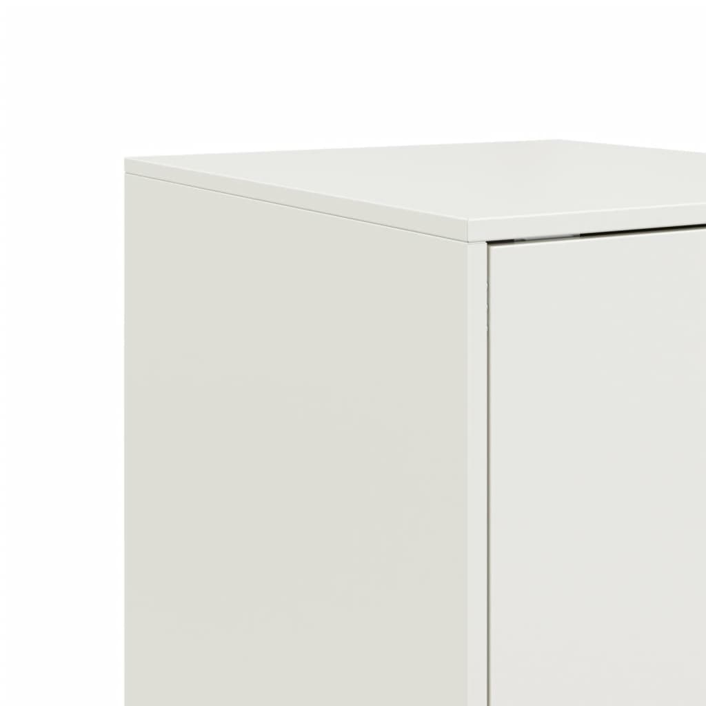 Buffet blanc 34,5x39x107 cm acier