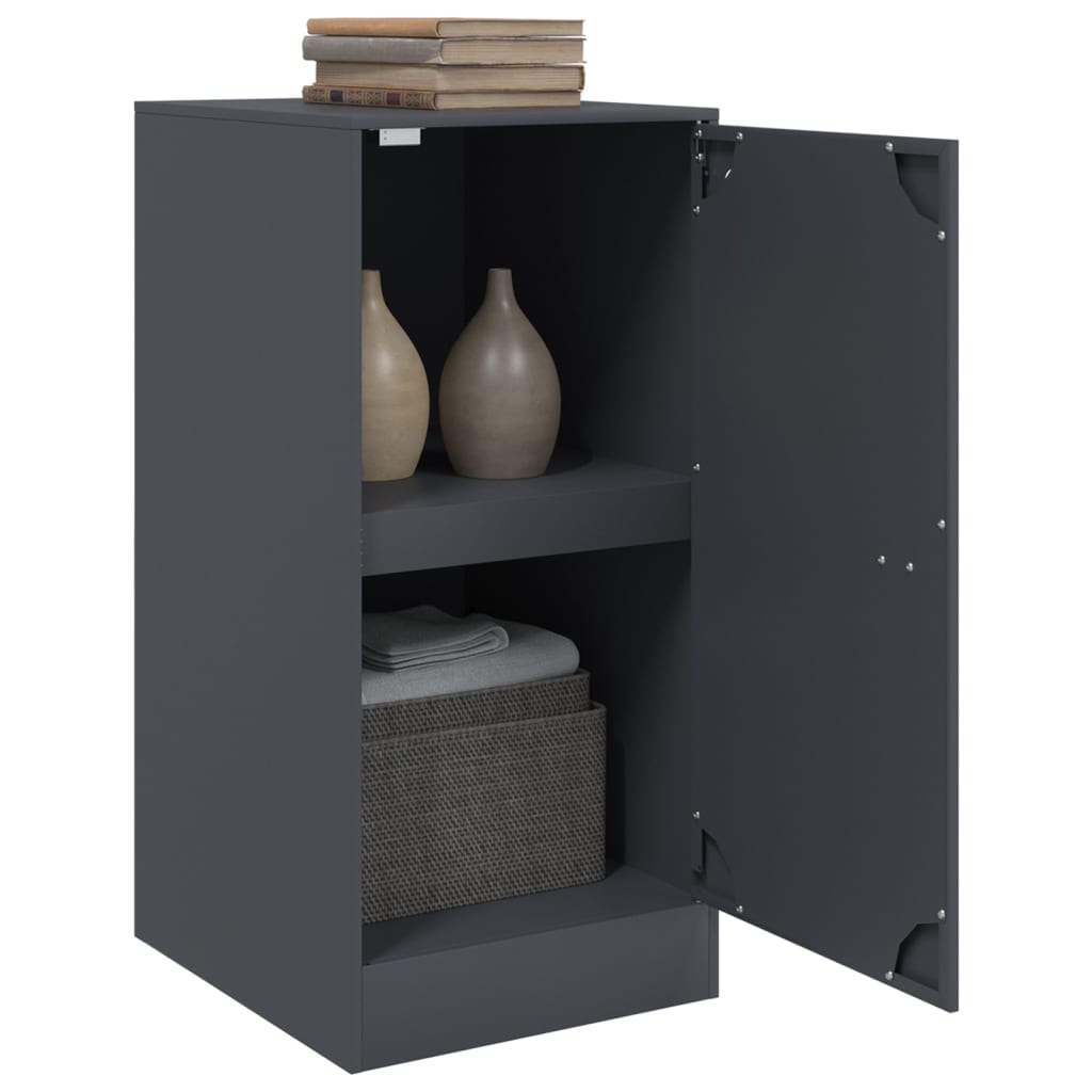 Buffet anthracite 34,5x39x73 cm acier