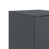 Buffet anthracite 34,5x39x73 cm acier