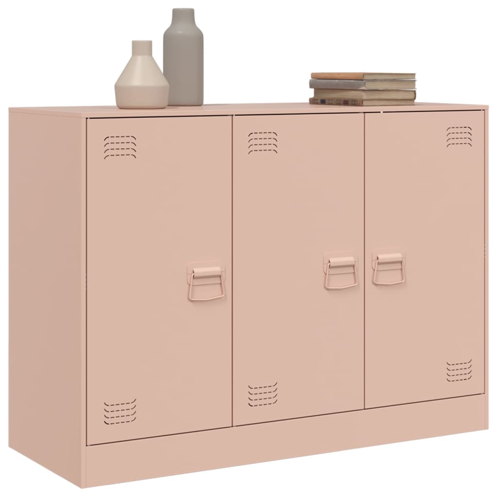 Rosa Sideboard 99x39x73 cm aus Stahl