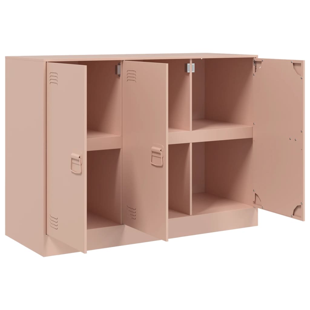 Buffet rose 99x39x73 cm acier