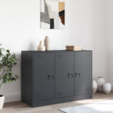 Buffet anthracite 99x39x73 cm acier