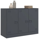 Buffet anthracite 99x39x73 cm acier