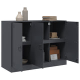 Buffet anthracite 99x39x73 cm acier