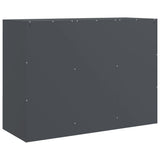 Buffet anthracite 99x39x73 cm acier