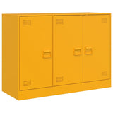 Buffet jaune moutarde 99x39x73 cm acier