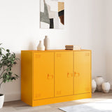 Buffet jaune moutarde 99x39x73 cm acier