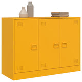 Buffet jaune moutarde 99x39x73 cm acier