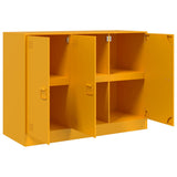 Buffet jaune moutarde 99x39x73 cm acier