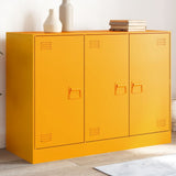 Buffet jaune moutarde 99x39x73 cm acier