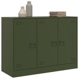 Buffet vert olive 99x39x73 cm acier