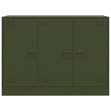 Buffet vert olive 99x39x73 cm acier