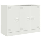 Buffet blanc 99x39x73 cm acier