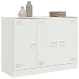 Buffet blanc 99x39x73 cm acier