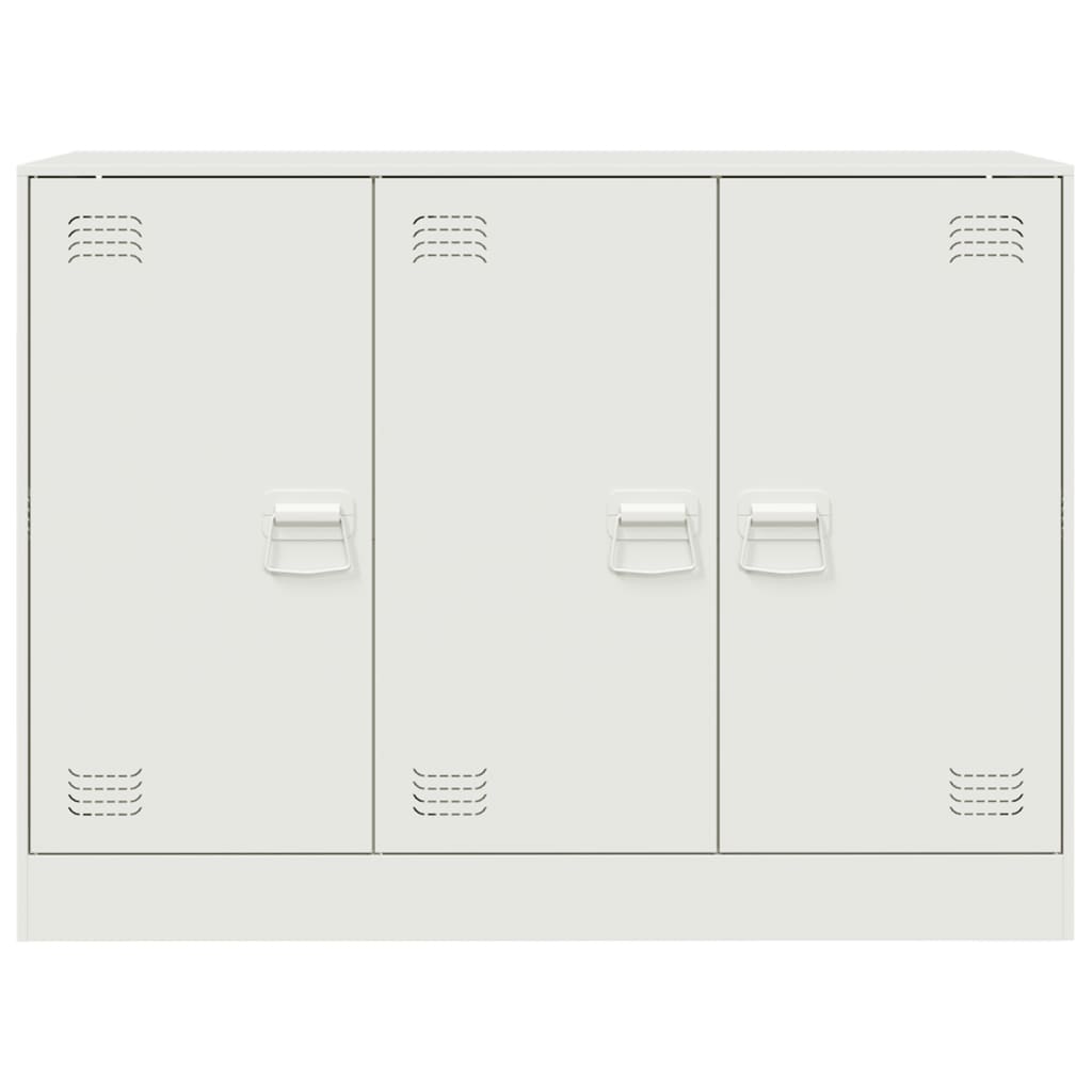 Buffet blanc 99x39x73 cm acier