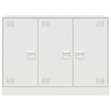 Buffet blanc 99x39x73 cm acier