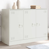 Buffet blanc 99x39x73 cm acier