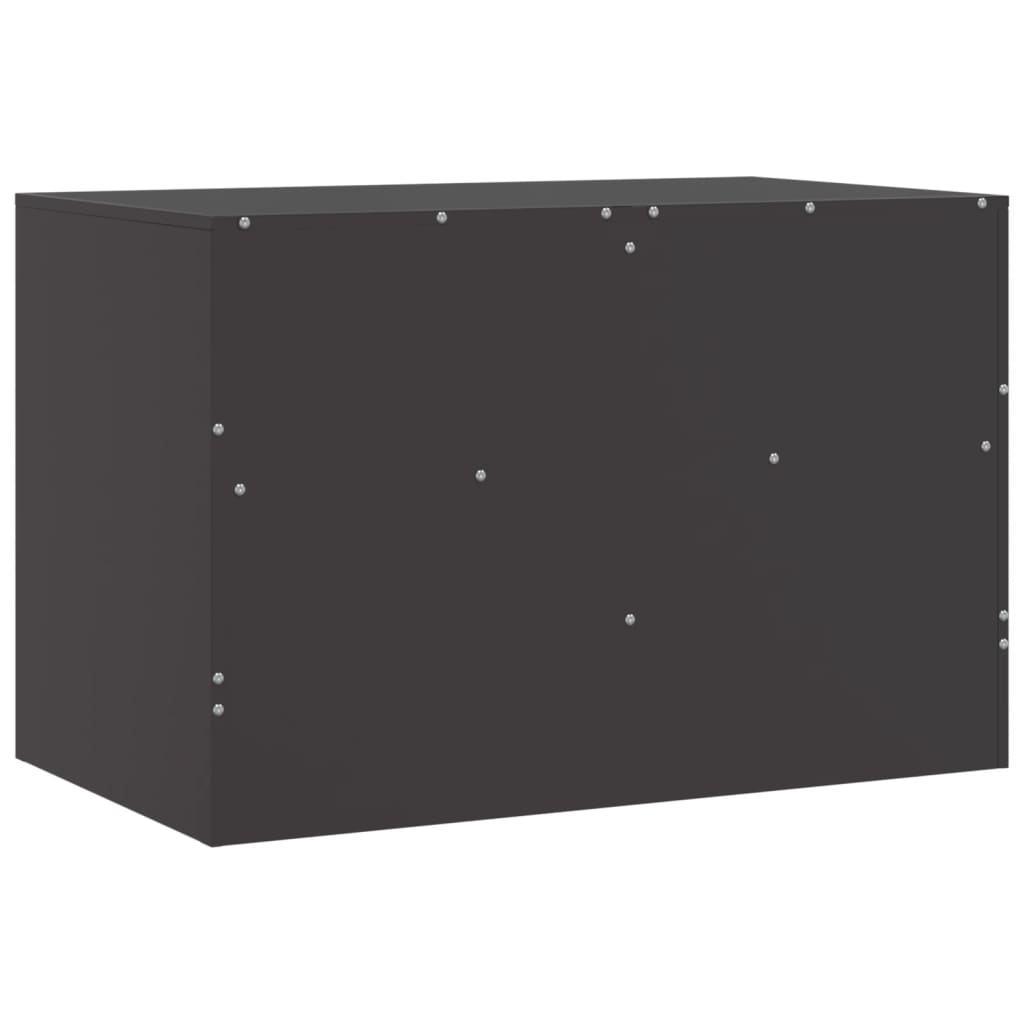 Meubles TV 2 pcs noir 67x39x44 cm acier