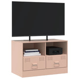 Meuble TV rose 67x39x44 cm acier