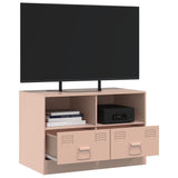 Meuble TV rose 67x39x44 cm acier