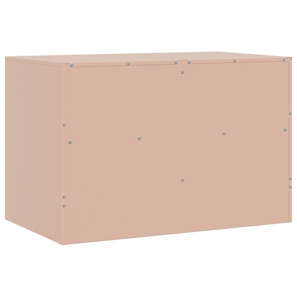 Meuble TV rose 67x39x44 cm acier