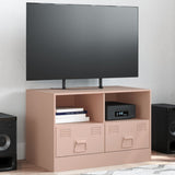 Meuble TV rose 67x39x44 cm acier