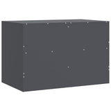 Meuble TV anthracite 67x39x44 cm acier