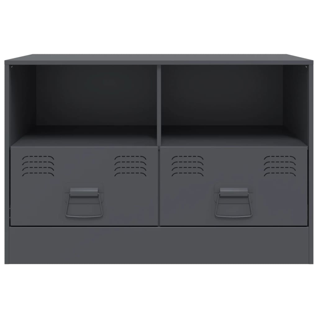 Meubles TV 2 pcs anthracite 67x39x44 cm acier