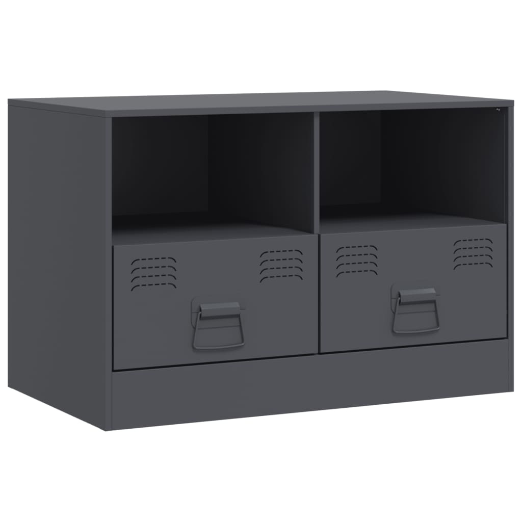 Meubles TV 2 pcs anthracite 67x39x44 cm acier