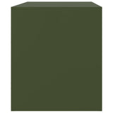 Meuble TV vert olive 67x39x44 cm acier