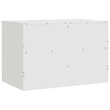 Meubles TV 2 pcs blanc 67x39x44 cm acier