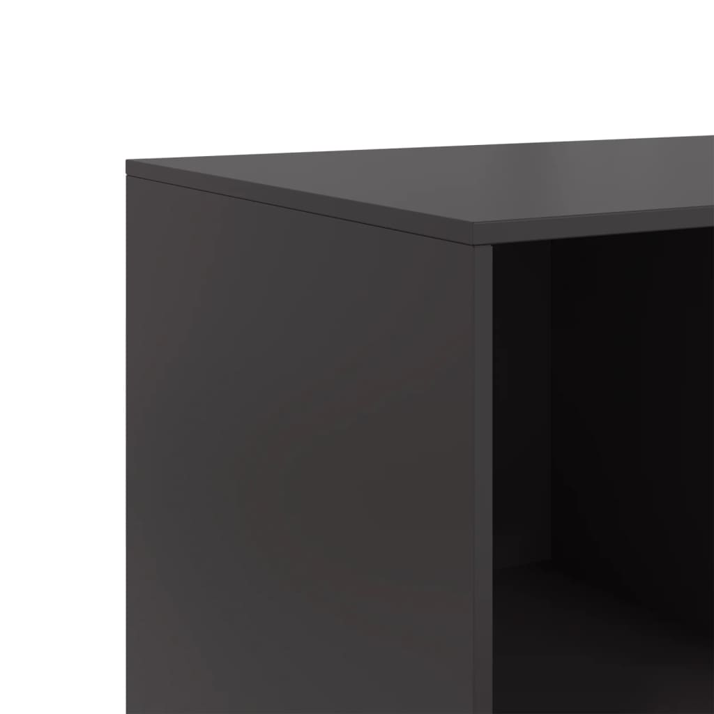 Schwarzes Sideboard 99x39x73 cm aus Stahl