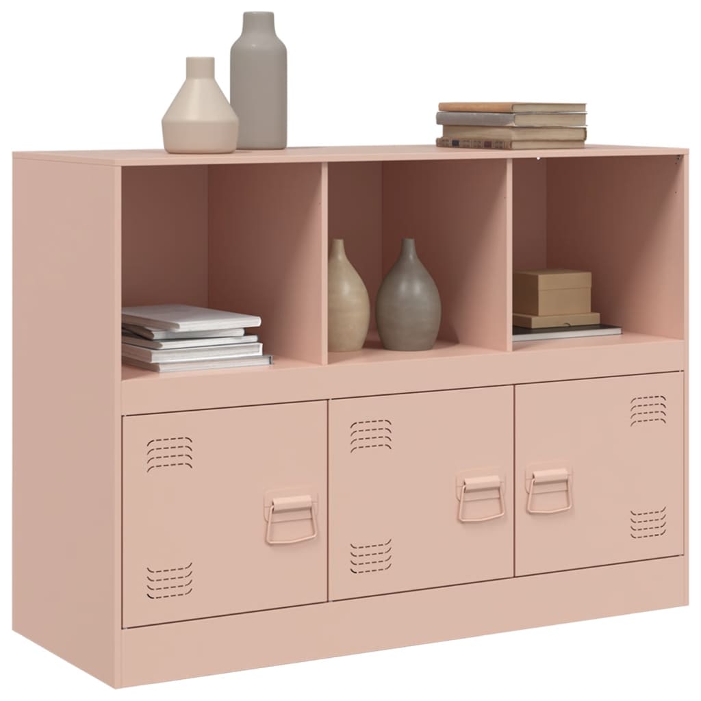 Rosa Sideboard 99x39x73 cm aus Stahl