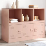 Rosa Sideboard 99x39x73 cm aus Stahl