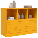 Buffet jaune moutarde 99x39x73 cm acier