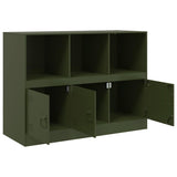 Buffet vert olive 99x39x73 cm acier