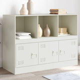 Buffet blanc 99x39x73 cm acier