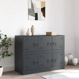 Buffet anthracite 99x39x73 cm acier