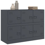 Buffet anthracite 99x39x73 cm acier