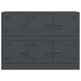 Buffet anthracite 99x39x73 cm acier