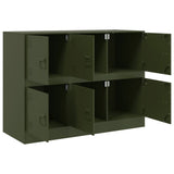 Buffet vert olive 99x39x73 cm acier