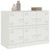 Buffet blanc 99x39x73 cm acier