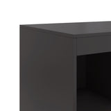 Hohes schwarzes Sideboard 67x39x95 cm aus Stahl