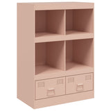 Buffet haut rose 67x39x95 cm acier