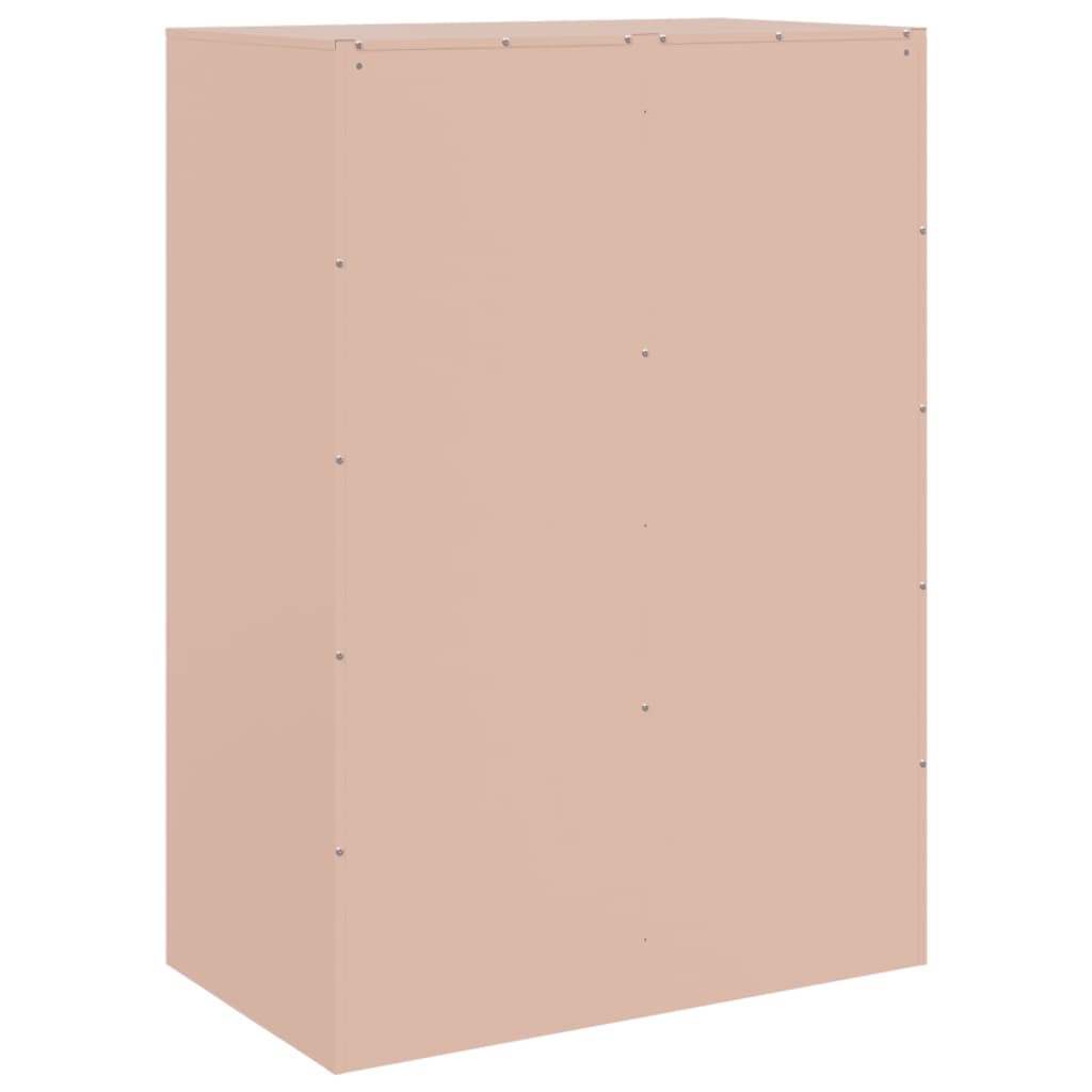 Buffet haut rose 67x39x95 cm acier