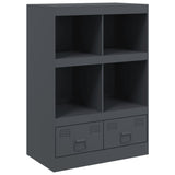 Buffet haut anthracite 67x39x95 cm acier